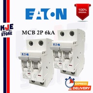 EATON MCB 2P 6kA , E6X Series [6A/10A/16A/20A/32A/40A/63A] [Ready Stock]