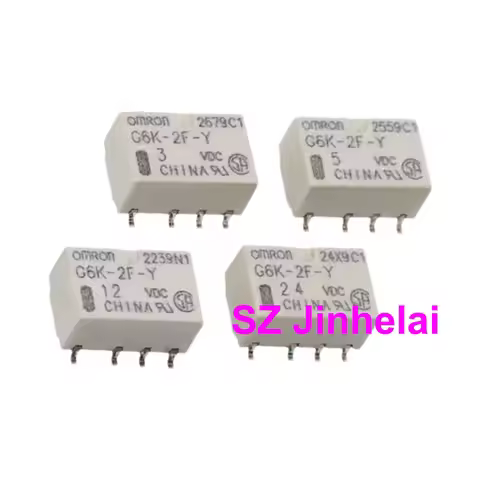 10pcs Authentic Original Omron Signal Relay G6K-2F G6K-2F-Y G6K-2P-Y G6S-2 G6S-2F 24VDC 12VDC 5VDC 3