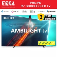 PHILIPS 55OLED708/98 55" OLED 4K AMBILIGHT TV + FREE PHILIPS SOUNDBAR TAB5309