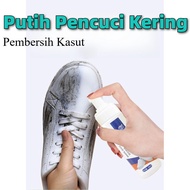 Putih Pencuci Kering Pembersih Kasut Foam Dry Cleaning White Foam Shoes Sneakers Cleaner Spray