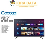 Coocaa 70 Inch 70CUC6500 Smart Android TV 10.0 UHD 4K NEW GARANSI