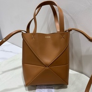 Loewe Puzzle Fold mini焦糖色手提斜背包