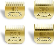 BESTBOMG 10+7FC+5FC+4FC Dog Grooming Replacement Blade Compatible with Heiniger/Moser Max45/Andis/Os