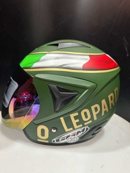 Helm ghm vista leoprad kaca pelangi