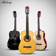 Ai Sheng classical guitar 38-inch nylon string girls and boys beginners guitar wooden guitar self-taught musical instruments.