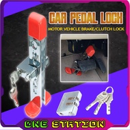 Stainless Steel Pedal Lock Car Lock Brake Anti Theft Lock Nut Paddle Brake Lock Car Brek Kereta Car Paddle Lock Car