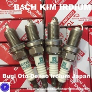 Bộ 4 Bugi ô tô bạch kim Denso irdium Japan cho xe Vios Camry và các xe tương tự