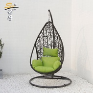ST/🏮Glider Swing Chair Home Hanging Basket Balcony Cradle Chair Terrace Courtyard Hanging Basket Rattan Chair Rattan Swi