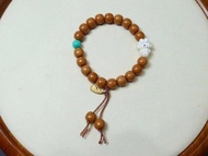 9mm天然猴頭核桃 猛獁象牙小丑王子設計單圈手串手持s