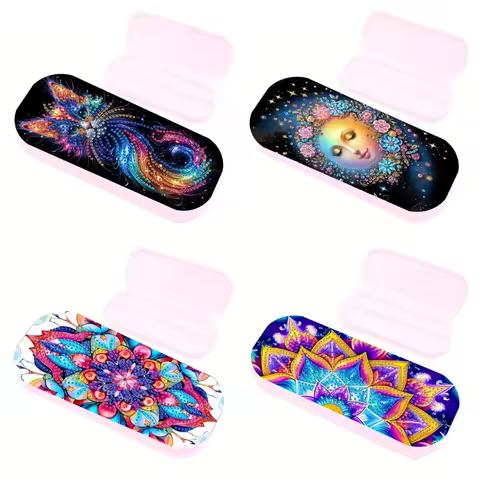 1 DIY 5D crystal craft diamond painting set, mandala design decorated with applique diamond embroide