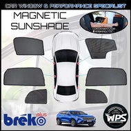 (Buatan Malaysia) GWM H6 2024-2025 (6 Pcs) Breko Sun Shade Car Magnetic Sunshade [Rear Windscreen]