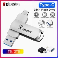 Kingston Usb OTG Pen Drive USB Stick Key 512GB 1TB 2TB  Metal TYPE-C Compatible with iPhone 15/16
