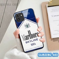 Softcase Glass Kaca SAMSUNG A03 - Casing hp SAMSUNG A03 [ S63 ].
