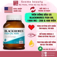 Blackmores Fish Oil Fish Oil 1000 mg, Omega 3 Supplements Enhance Eyesight Natural 200 tablets, 400 SeeMe beauty tablets