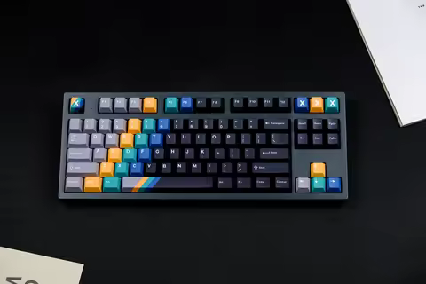 GMK phonogram Keycap, 129 Keys PBT Keycaps Cherry Profile DYE-SUB Personalized GMK Keycaps For Mecha