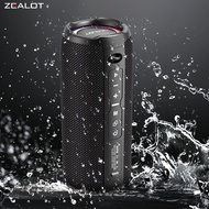 Zealot S49 Pro 20W ลําโพงไร้สายคุณภาพเสียงไฮไฟไร้สายแสง RGBBass Boostการจับคู่คู่คู่แบตเตอรี่ 3000mA