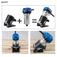 QUIM Trimmer Router Electric Hand Trimmer Palm Router Tilt Base Woodworking Tool