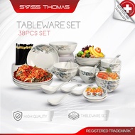 Swiss Thomas Ceramic Bowl/ Dinnerware 38pcs Dinner Set / Bowl / Spoon / Set Pinggan Mangkuk Set Plat