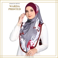TUDUNG JIMMYSCARVES WARDA PRINTED SARUNG || JS Tudung Sarung Instant Printed Ironless | Tudung Travel Sport Hijab Sukan