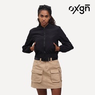 OXGN Bomber Jacket For Women (Black)