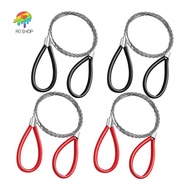 4 Pcs Stainless Steel Cable Saw Metal Wire Saw Hand Pocket String Rope Saw PVC  Cutting Tool for Woo