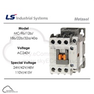 LS CONTACTOR 3P MC9b MC12b MC22b MC32a MC40a 240V Special Coil Voltage 24 42 48 110 415V