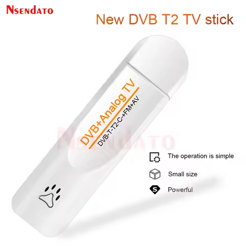 Digital DVB t2 PVR Analog USB TV stick Tuner Dongle PAL/NTSC/SECAM with antenna Remote HDTV Receiver