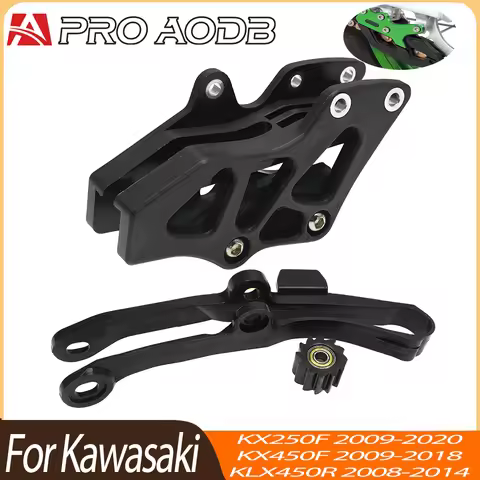 Motorcycle Swingarm Chain Slider Guide Bottom Roller Chain Guide Sprocket Guard For Kawasaki KX250F