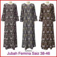 NEW JUBAH FEMINA COLLECTION SAIZ 38-46 DRESS MUSLIMAH WEAR RAYA