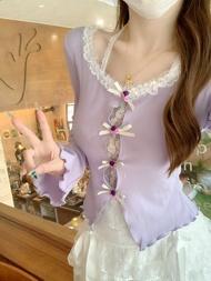 Bustier Butterfly Knot T-shirt