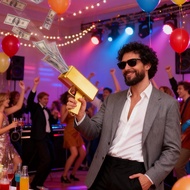 Influencer Money Spray Gun Red Envelope Gun Adult Money Sprinkler Wedding Pick-up Wedding Bar Atmosp