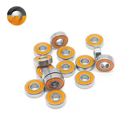 695-2RS Bearing ABEC-7 5PCS 5x13x4mm Miniature 695RS Ball Bearings 619/5RS Orange Sealed Bearing 695
