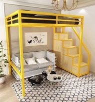 💎官方認證商戶💎loft bed 高架床 上床下空 碌架床 小戶型 多功能 省空間 雙層床 儲物床 Bunk bed Tandem bed 上下格床 閣樓床 上床下桌 帶衣櫃 高床架 架高床