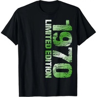 Graphic T-Shirt "Born in 1970/56th Birthday" Pure Cotton Round Neck Short Sleeves Suitable For Both 