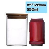 โหลแก้วมีฝาปิด ขวดโหลสูญญากาศ กล่องถนอมอาหารแห้ง กระปุกใส่ขนม กล่องขนม ใช้ในการเก็บชาขนมปรุงรสอาหารแห้ง 200ML/550ML/700ML Glass sealed jar