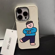 New Cartoon Boy Pattern Phone Case Compatible for IPhone11 12 13 14 15 Pro Max 7 8 Plus X XR XS MAX SE 2020 Luxury Soft Shockproof Case