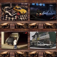 Initial D movie Jay Chou hanging cloth car wall covering student dormitory Tapestry bedroom bedside decorative cloth