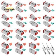 140Pcs Deutsch DT Series Waterproof Wire Connector Kit DT06-2/3/4/6S DT04-2/3/4/6P Automotive Sealed