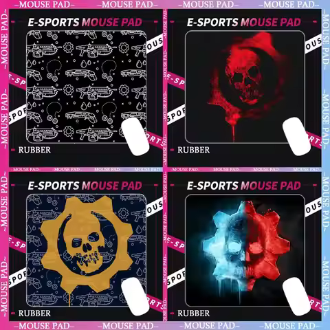 G-Gears Of W-WarS Mouse Pad Rubber Small mouse pad CSGOs desktop computer office keyboard e-sports R