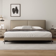 【SG Sellers】Leather And Solid Wood Bed Frame Queen/King Bed Frame Bed Frame With Mattress