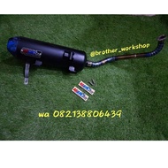 WRC STD Racing Nmax Aerox Lexy two-tone neck exhaust