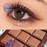 Nine Color Eyeshadow Palette I Pearlescent Matte Milk Color Match Color All Earth Daily Coffee I3X0