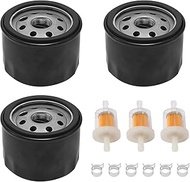 3PCS Oil Filter Replacement for Kawasaki 4 Cycle Engines FX600V FX651V FS451V FS691V FX730V FC420V F