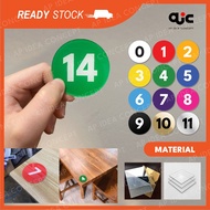 Acrylic Table Number Sign | Mirror Acrylic | Dine In / Canteen Table Number | Custom Number 5cm Mult