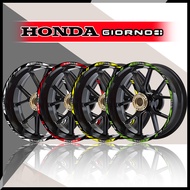 For Honda Honda Giorno Giorno+ 125 Motorcycle Hub Stripe Tape Wheel Rim Sticker Accessories Wheel Ri