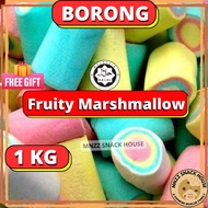 [BORONG] Halal 1 KG Fruity Marshmallow Sweets Doorgift Snack Food Makanan Snek Gula Candy Jajan Whol