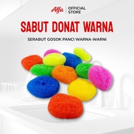 Plastic Donut Sponge – Colorful Dishwashing Sponge - ALFA
