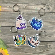 Combo blox fruit keychain with great designs of Dragon yeti kitsune dagh T-rex MAU3339