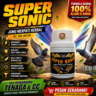 PROMO !!! SUPER SONIC ISI 100 BUTIR Jamu Merpati Balap Sprint Doping Merpati Balap jamu ferfect powe
