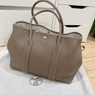Hermès 愛馬仕Garden Party 36 大象灰銀扣 / GP36